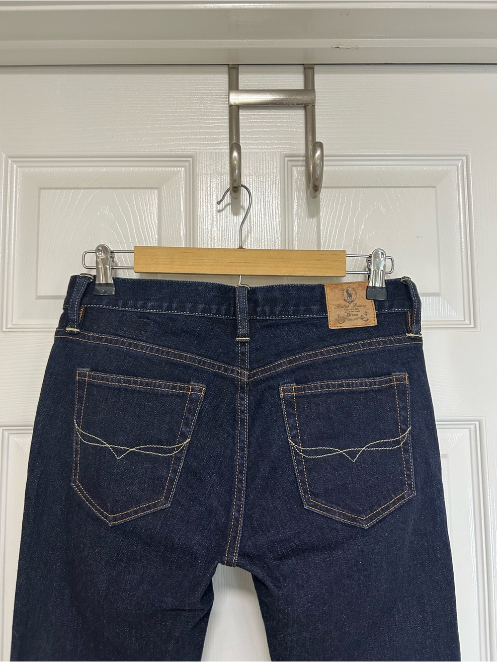Ralph Lauren Sport Thompson 650 Cotton Blend‎ Dark Blue Mid Rise Skinny Jeans 27 - Picture 6 of 16